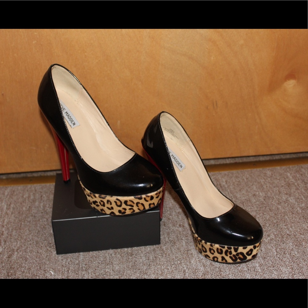 STEVEN MADDEN LEOPARD HEELS
